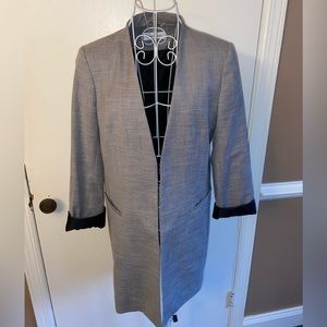 Calvin Klein open front long blazer